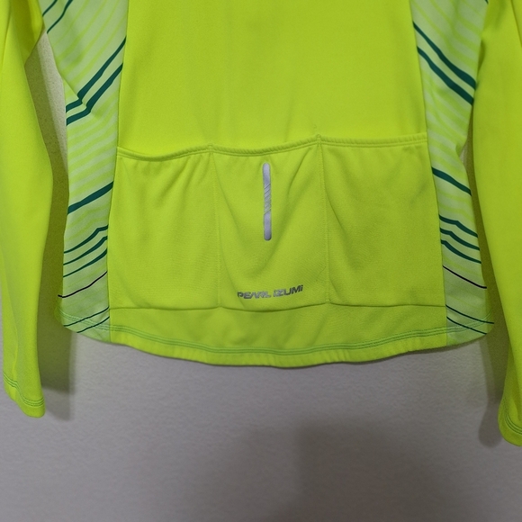Pearl Izumi Screaming Yellow Whirl W Select Pursuit Thermal Jersey Jacket Size L - Picture 6 of 10